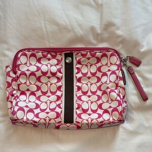 Coach Signature Large Cosmetic Bag